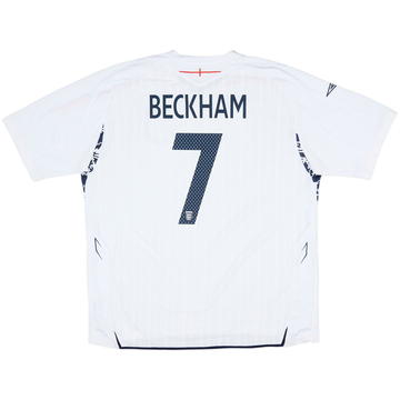2007-09 England Home Shirt Beckham #7 - 4/10 - (3XL)