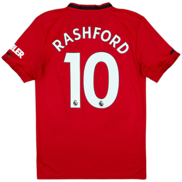 2019-20 Manchester United Home Shirt Rashford #10 - 6/10 - (S)