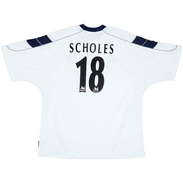 1999-00 Manchester United Third Shirt Scholes #18 - 8/10 - (XXL)