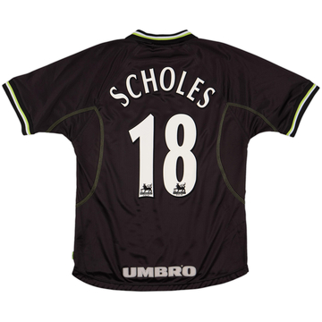 1998-99 Manchester United Third Shirt Scholes #18 - 6/10 - (M)