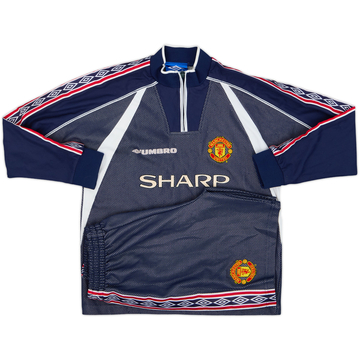 1998-99 Manchester United GK Shirt & Shorts - 8/10 - (L.Boys)