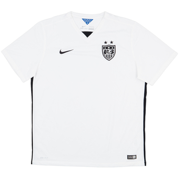 2015-16 USA Women's Home Shirt - 9/10 - (Men's XL)