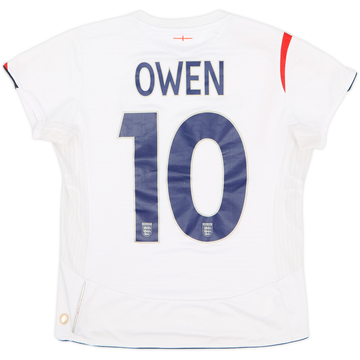 2005-07 England Home Shirt Owen #10 - 6/10 - (Women's M)