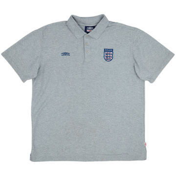 2002-03 England Umbro Polo Shirt - 8/10 - (XL)
