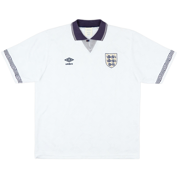 1990-92 England Home Shirt - 8/10 - (L)