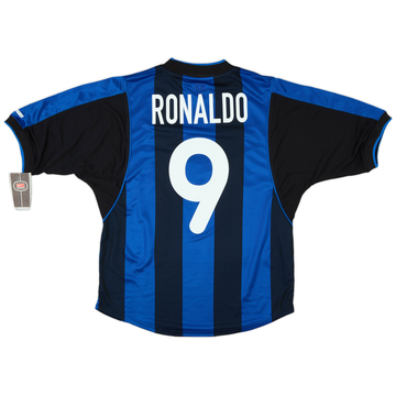 2000-01 Inter Milan Home Shirt Ronaldo #9 (S)