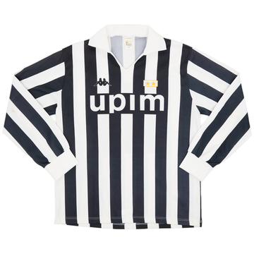 1991-92 Juventus Basic Home L/S Shirt #11 - 8/10 - (XL)