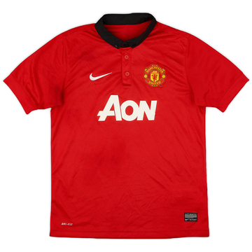2013-14 Manchester United Home Shirt - 7/10 - (L.Boys)