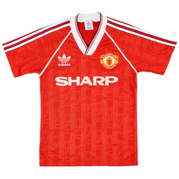 1988-90 Manchester United Home Shirt - 8/10 - (Y)