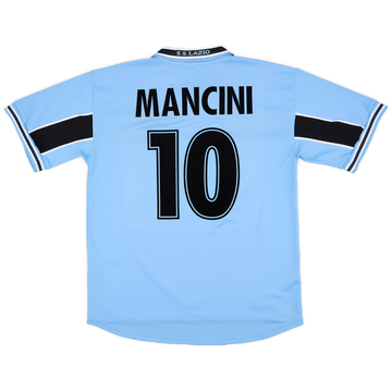 1998-00 Lazio Home Shirt Mancini #10 - 9/10 - (L)