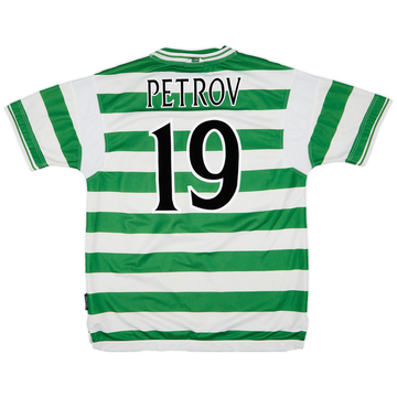 1999-01 Celtic Home Shirt Petrov #19 - 5/10 - (XL)