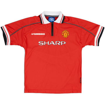 1998-00 Manchester United Home Shirt - 9/10 - (L.Boys)