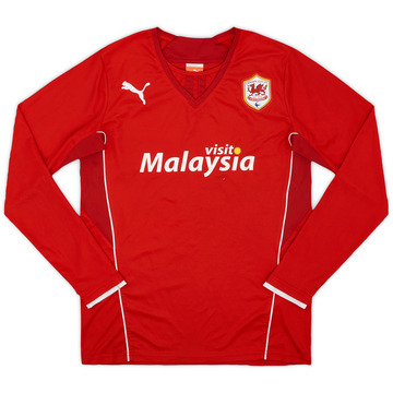 2013-14 Cardiff Home L/S Shirt - 7/10 - (S)