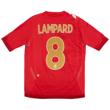 2006-08 England Away Shirt Lampard #8 - 7/10 - (XL.Boys)