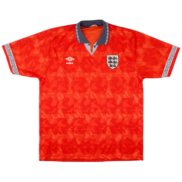 1990-93 England Away Shirt - 8/10 - (L)