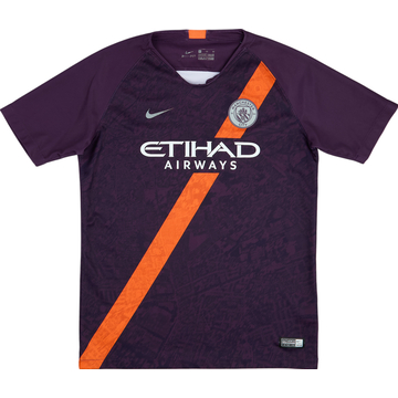 2018-19 Manchester City Third Shirt - 10/10 - (XL.Boys)