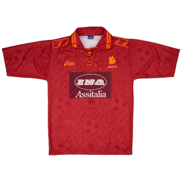 1994-95 Roma Match Issue Home Shirt #14