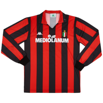 1989-90 AC Milan Home L/S Shirt #10 - 7/10 - (L)