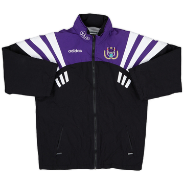 1996-97 Anderlecht adidas Hooded Rain Jacket - 8/10 - (M.Boys)