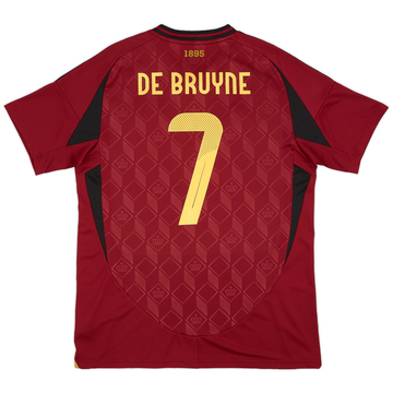 2024-25 Belgium Home Shirt De Bruyne #7