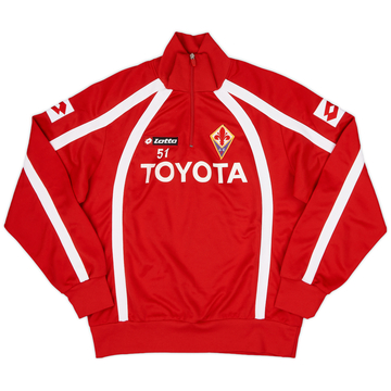 2005-06 Fiorentina Player Issue Lotto 1/4 Zip Drill Top #51 - 6/10 - (M)