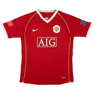 2006-07 Manchester United Home Shirt - 9/10 - (XL.Boys)