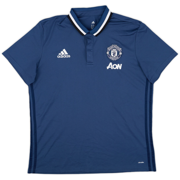 2016-17 Manchester United adidas Polo Shirt - 9/10 - (XL)