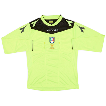 2015-17 Italy Diadora Referee L/S Shirt - 7/10 - (S)
