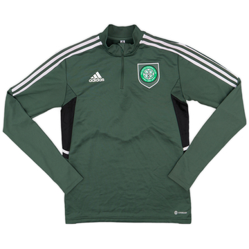 2022-23 Celtic adidas 1/4 Zip Drill Top - 5/10 - (S)