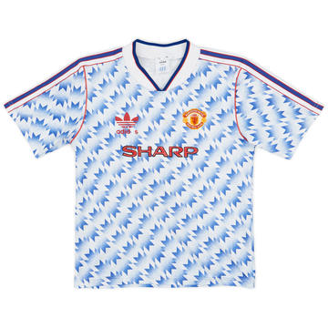 1990-92 Manchester United Away Shirt - 4/10 - (M.Boys)