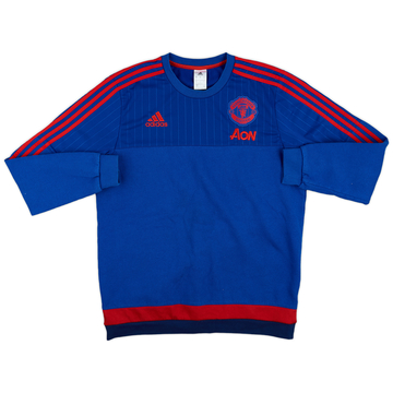 2015-16 Manchester United adidas Sweat Top - 8/10 - (L)