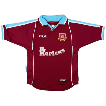 1999-01 West Ham Home Shirt - 6/10 - (M.Boys)