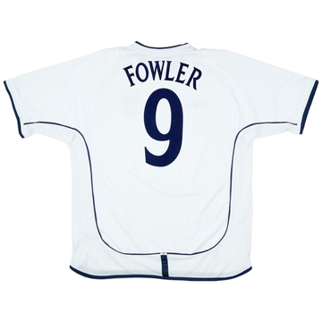 2001-03 England Home Shirt Fowler #9 - 9/10 - (XL)
