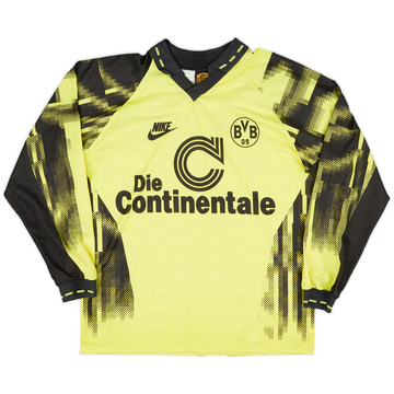 1992-93 Borussia Dortmund Home L/S Shirt - 8/10 - (M)