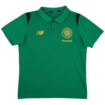 2017-18 Celtic New Balance Polo Shirt - 9/10 - (S)