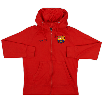 2014-15 Barcelona Nike Zipped Hooded Sweat Top - 9/10 - (M)