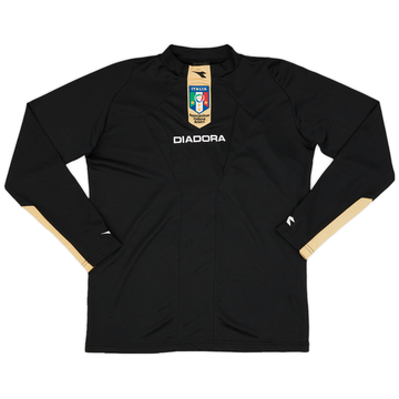 2007-09 Italy Diadora Referee L/S Shirt - 9/10 - (S)