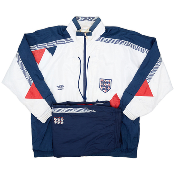 1990-92 England Umbro Tracksuit - 7/10 - (L)