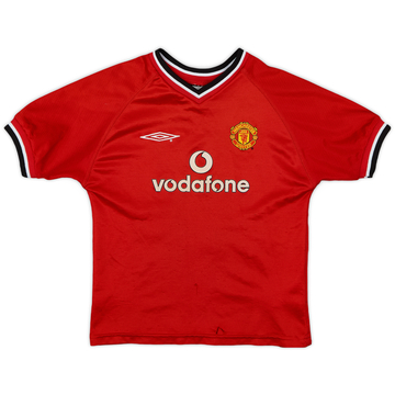 2000-02 Manchester United Home Shirt - 5/10 - (S.Boys)