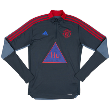 2020-21 Manchester United adidas Humanrace 1/4 Zip Training Top - 10/10 - (S)