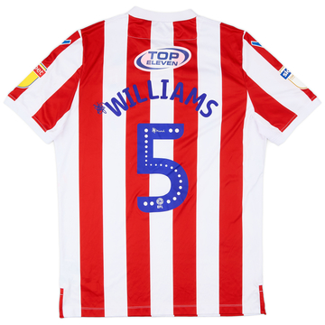 2018-19 Stoke City Match Issue Home Shirt Williams #5