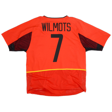 2002-04 Belgium Authentic Home Shirt Wilmots #7 - 7/10 - (M)