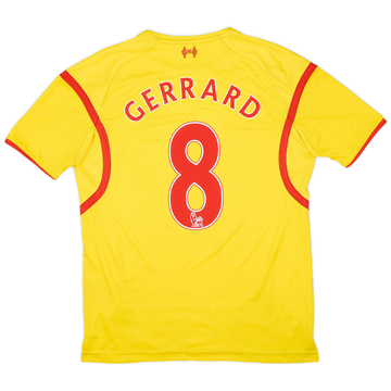2014-15 Liverpool Away Shirt Gerrard #8 - 6/10 - (S)
