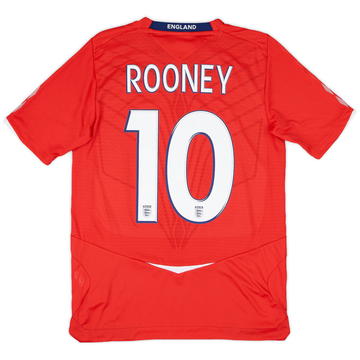 2008-10 England Away Shirt Rooney #10 - 9/10 - (S)