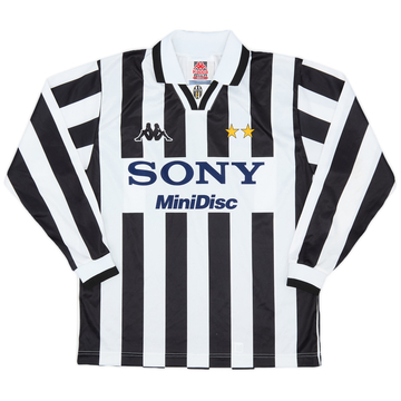 1995-97 Juventus Home L/S Shirt - 6/10 - (XL.Boys)