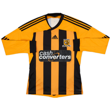 2013-14 Hull City Home L/S Shirt - 7/10 - (S)