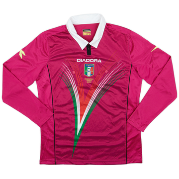 2012-13 Italy Diadora Referee L/S Shirt - 9/10 - (M)