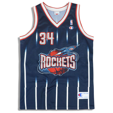 1995-01 Houston Rockets Olajuwon #34 Champion Jersey (Away) L