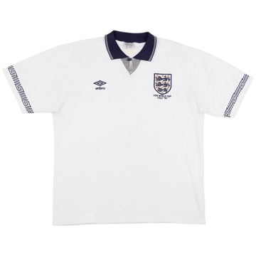 1990-92 England 'World Cup' Home Shirt - 7/10 - (L)