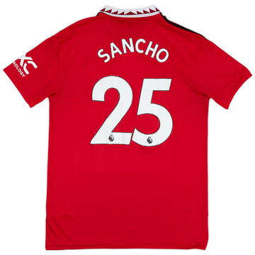 2022-23 Manchester United Home Shirt Sancho #25 - 7/10 - (L)